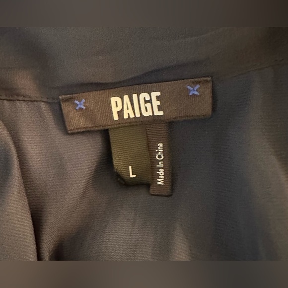 PAIGE Saffron Bodysuit in Navy - Size L - Picture 10 of 11